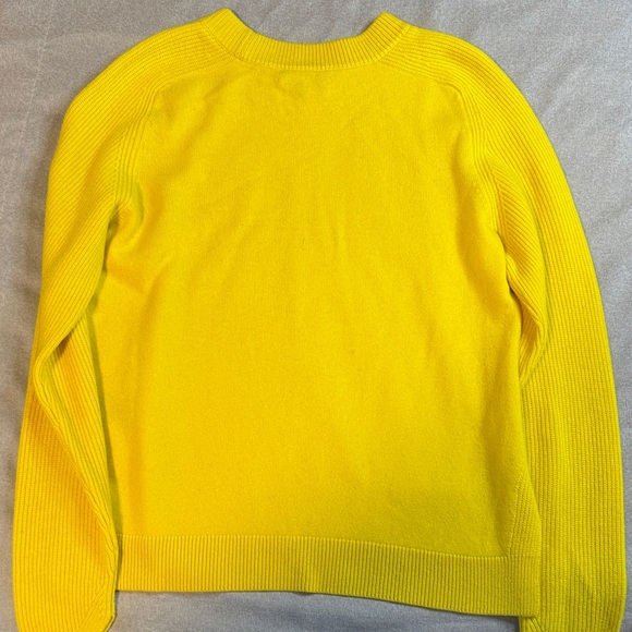 rag & bone Bright Yellow Ribbed Crew Sweater - Picture 7 of 7